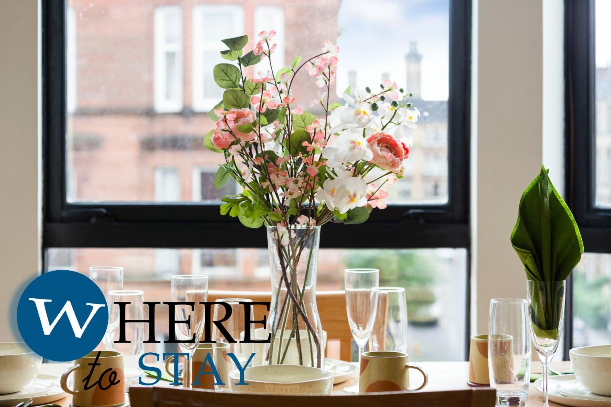 Bright 1 Bedroom Apartment-Private Parking Glasgow Exterior foto