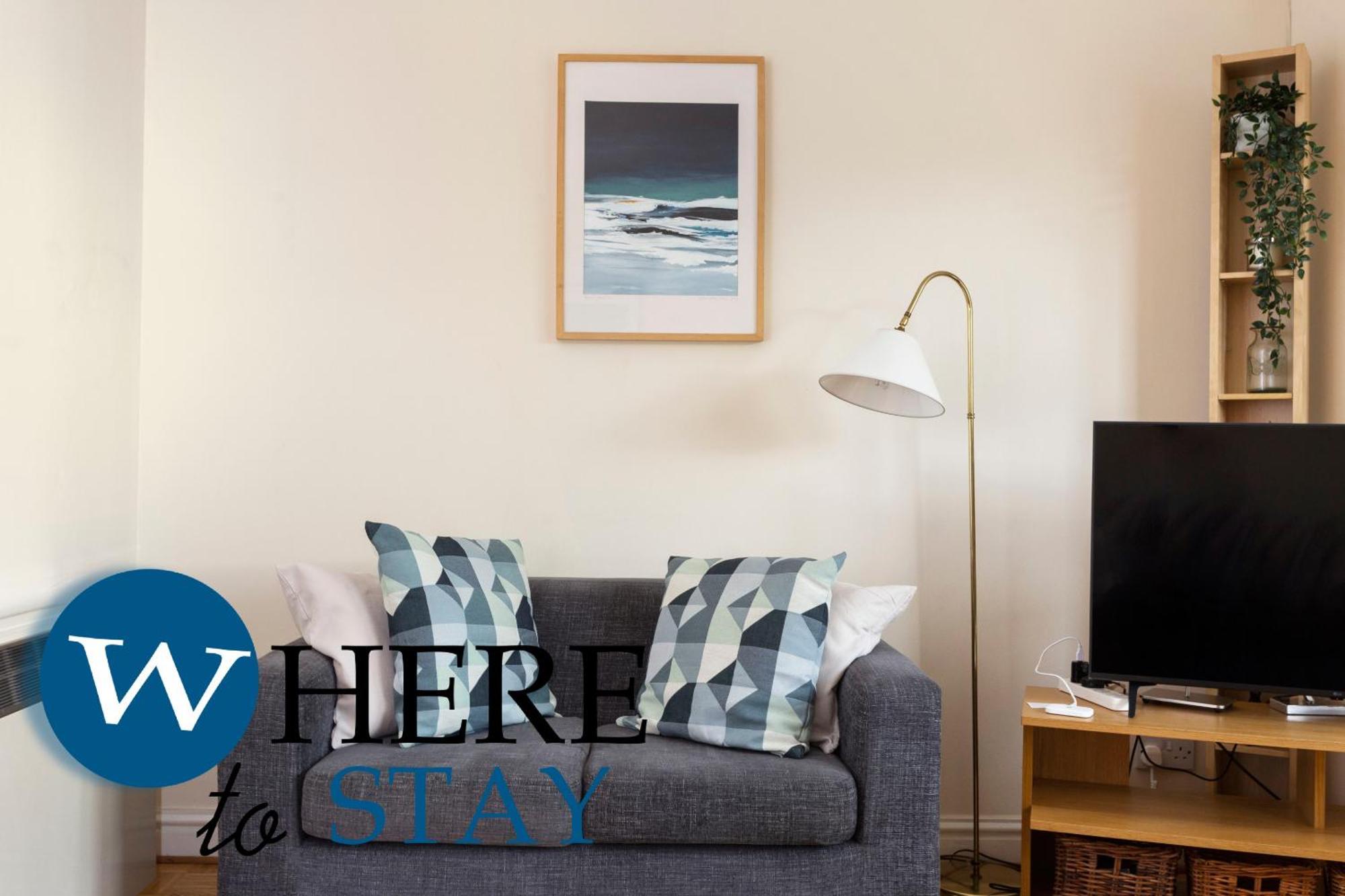 Bright 1 Bedroom Apartment-Private Parking Glasgow Exterior foto