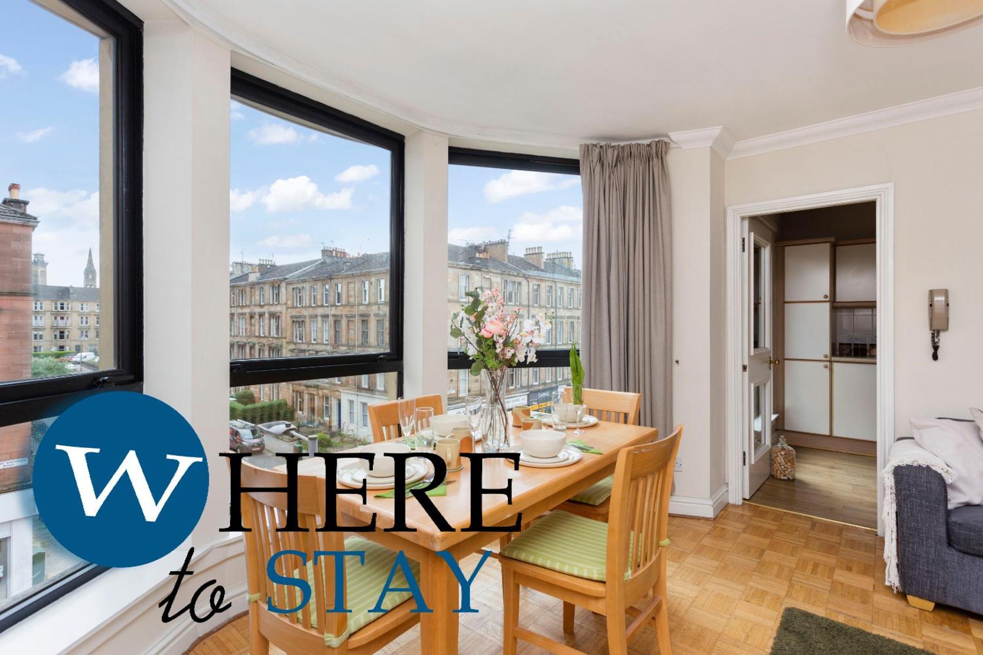Bright 1 Bedroom Apartment-Private Parking Glasgow Exterior foto